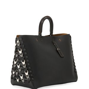ISO Coach Colorblock Rogue Linked Tote Black/White